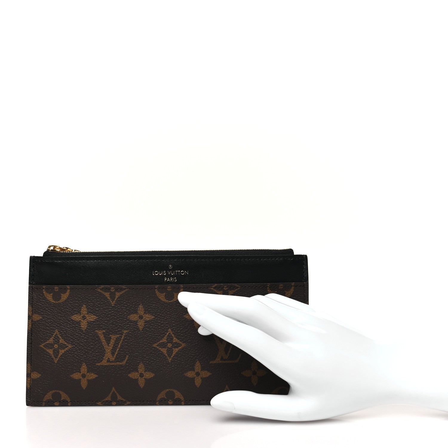 Louis Vuitton Monogram Slim Purse Black 2 of 8