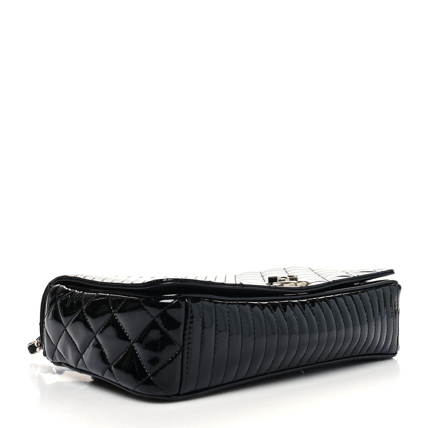 Chanel Patent Quilted Medium Coco Boy Flap Black 4 of 10