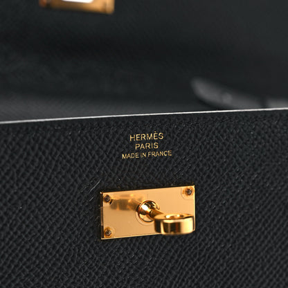 Hermes Epsom Kelly Wallet To Go Black 6 of 10