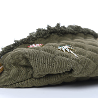 Chanel Canvas Lambskin Quilted Coco Cuba Charms Waist Bag Khaki 8 of 10