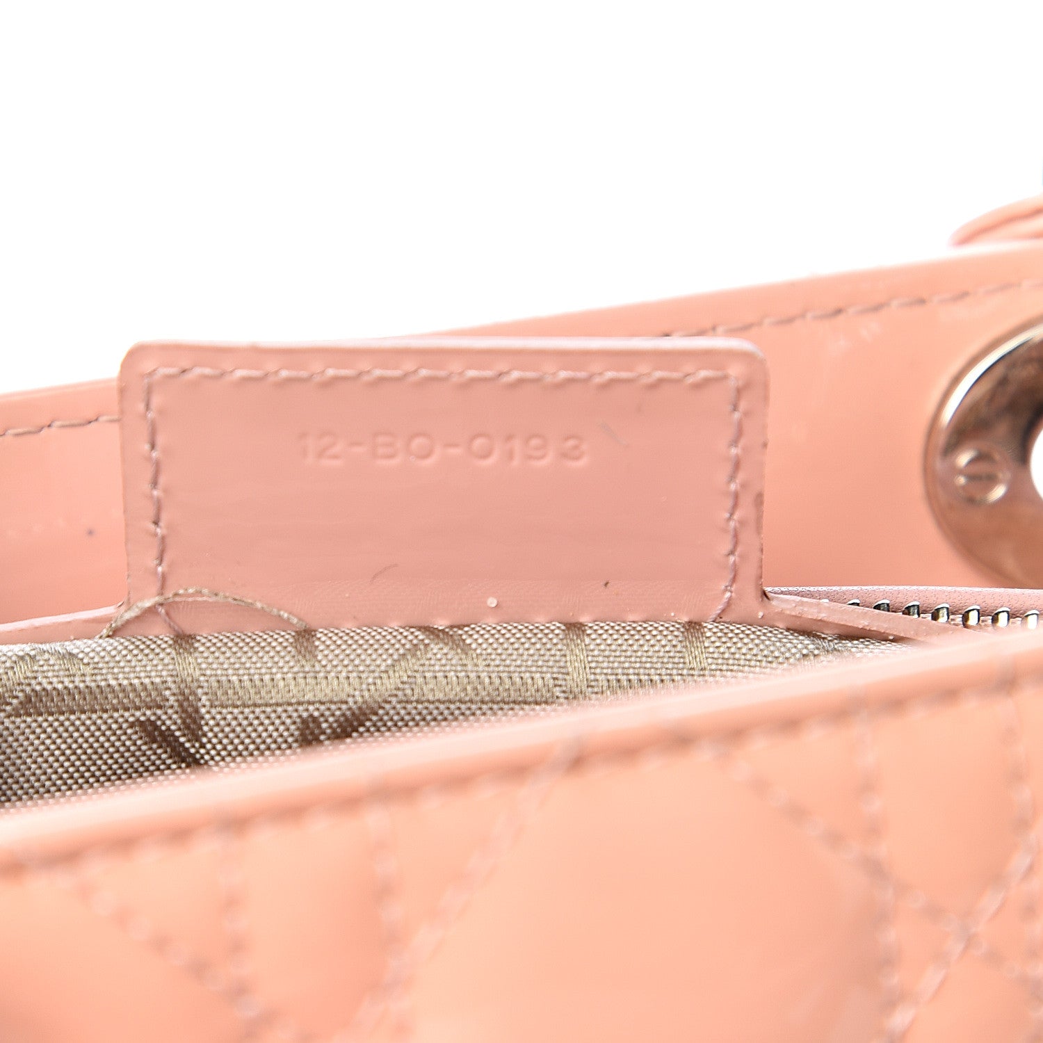Christian Dior Patent Cannage Large Lady Dior Light Pink 8 of 12