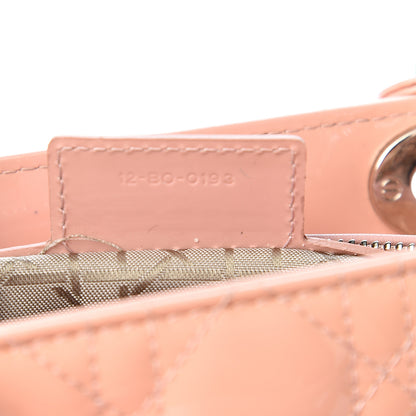 Christian Dior Patent Cannage Large Lady Dior Light Pink 8 of 12