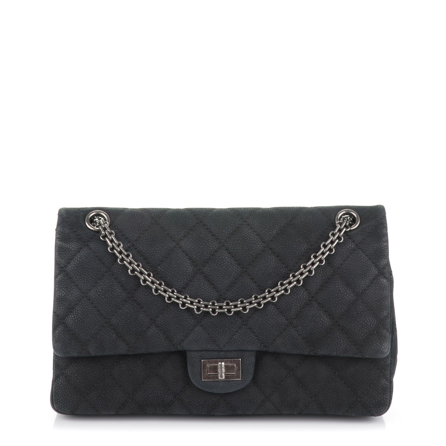 Iridescent Caviar Quilted 2.55 Reissue 226 Flap Black