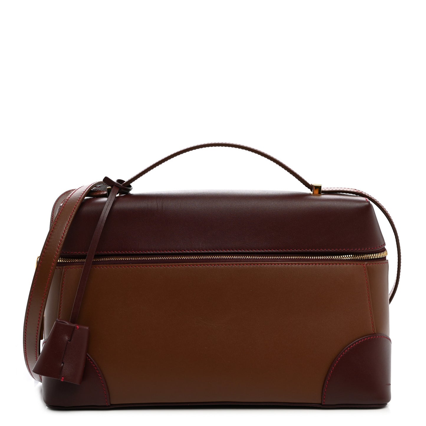 Smooth Calfskin Extra Bag L27 Burnt Tan Oxblood