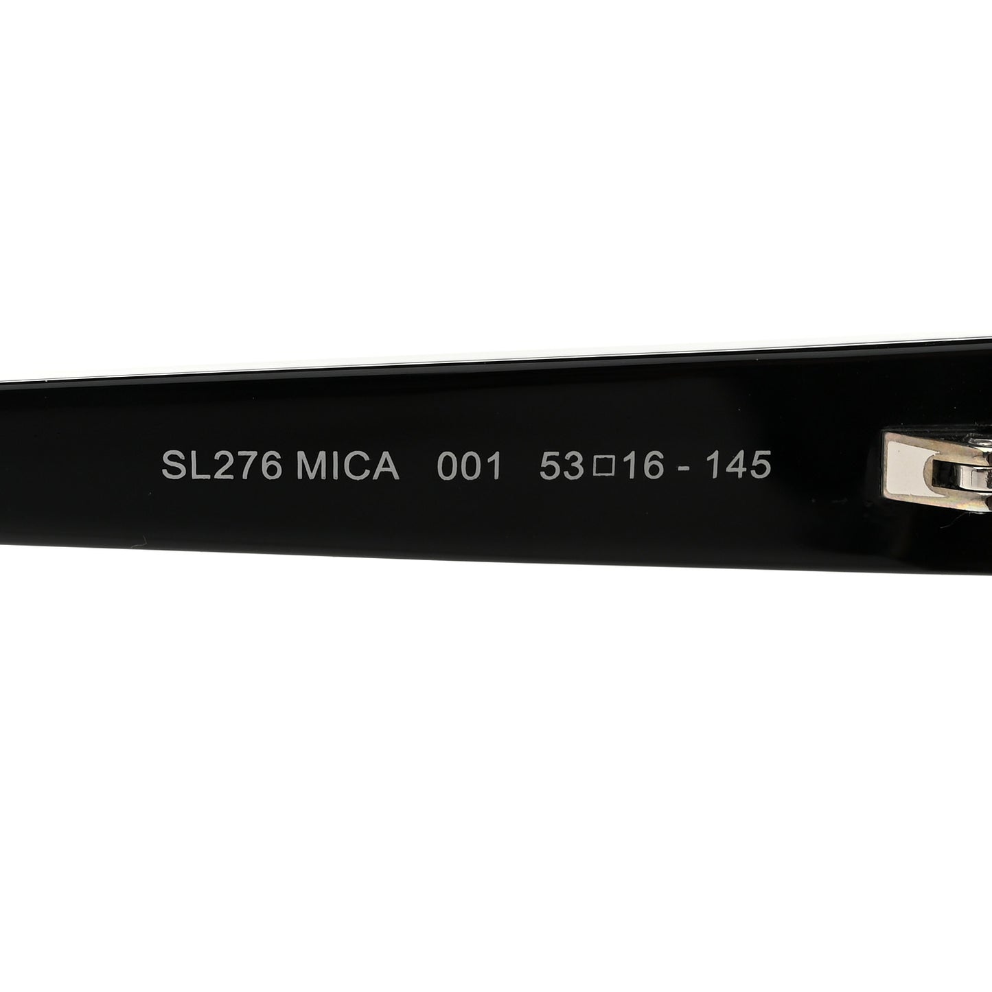 Acetate Mica Cat Eye Sunglasses SL 276 Black