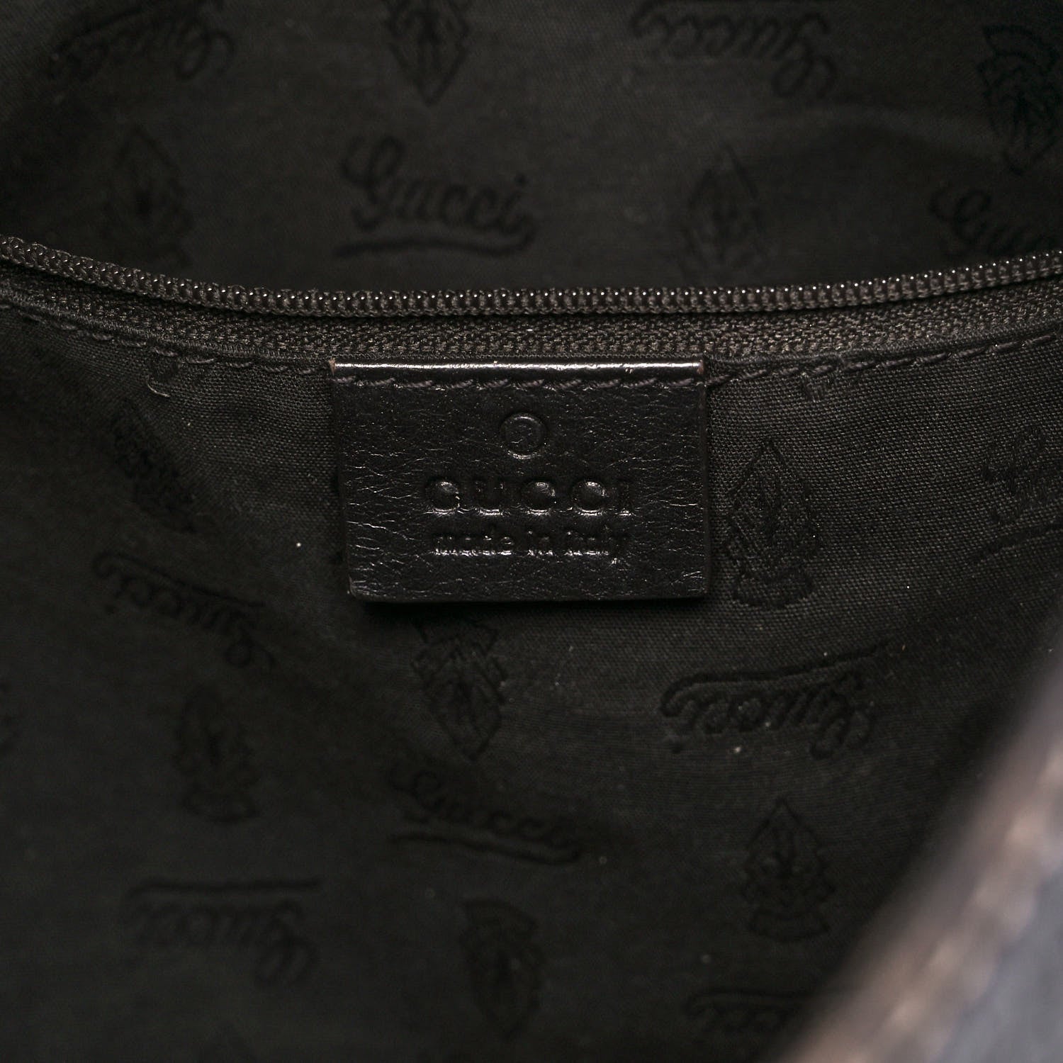 Gucci Guccissima Large New Ladies Web Hobo Black 6 of 11