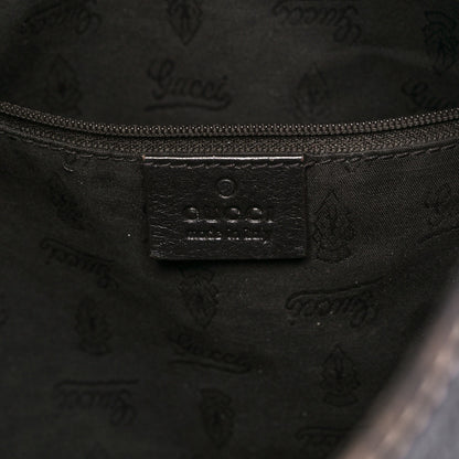 Gucci Guccissima Large New Ladies Web Hobo Black 6 of 11