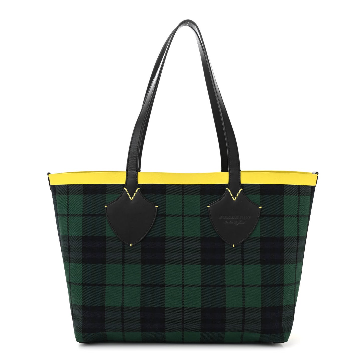 Vintage Check Medium The Giant Reversible Tote Racing Green Cobalt Blue