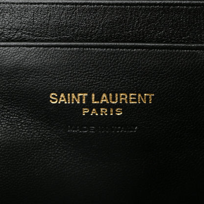 Saint Laurent Grain De Poudre Matelasse Monogram Mini Lou Camera Bag Black 6 of 10
