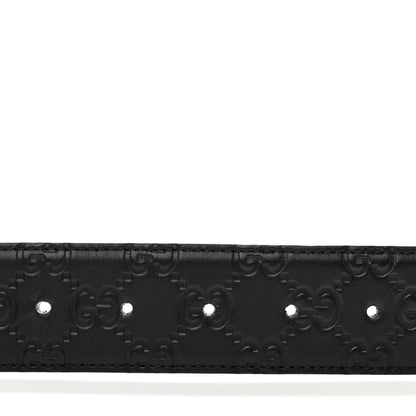 Gucci Guccissima Signature Interlocking G 40mm Belt 90 36 Black 5 of 7