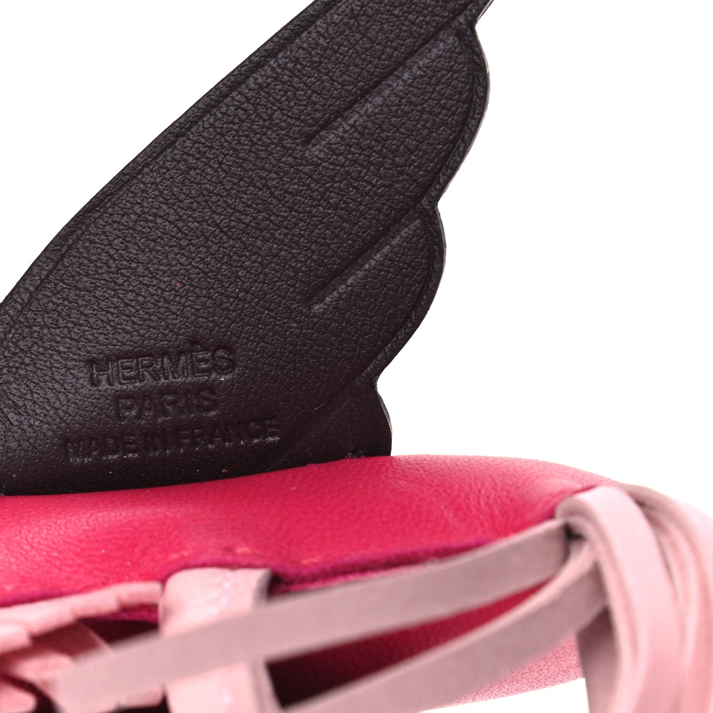Milo Lambskin Grigri Rodeo Pegase Horse Bag Charm PM Framboise Rose Sakura Rouge Sellier