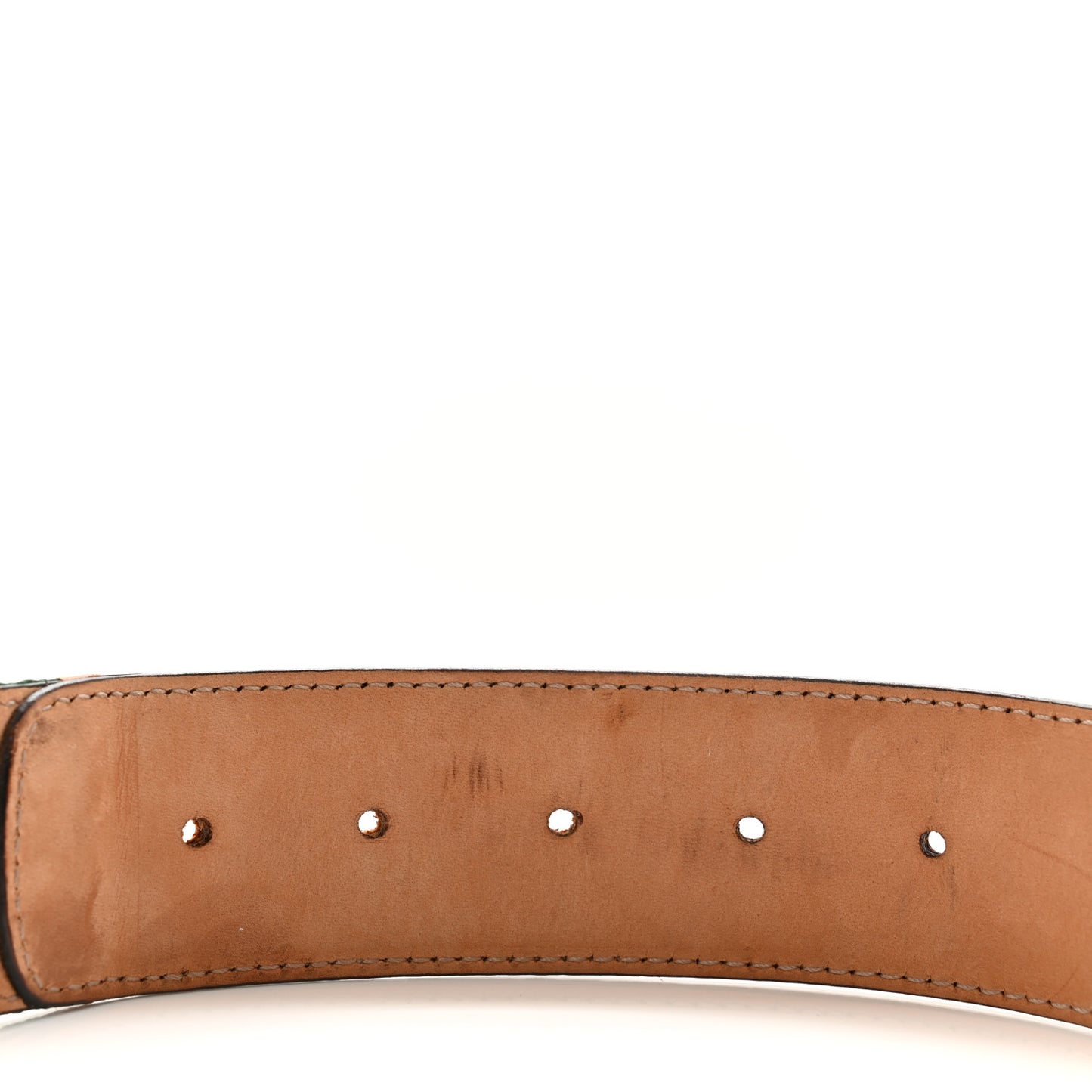 Calfskin Web Interlocking G Belt 95 38 Green Red