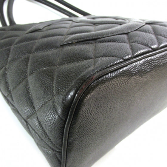 Caviar Medallion Tote Black