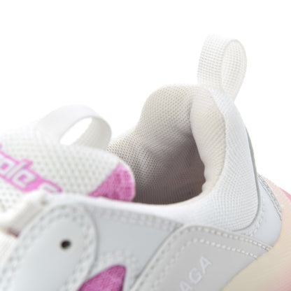 Balenciaga Fabric Mesh Clear Sole Womens Triple S Sneakers 37 White Pink 11 of 17