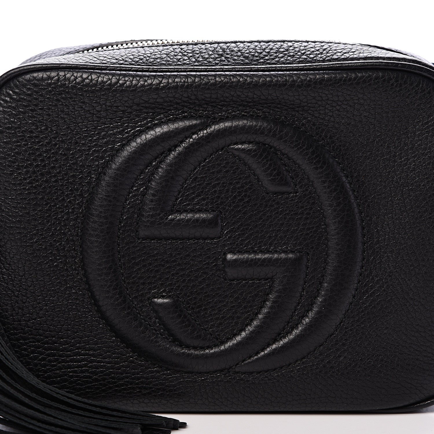 Gucci Pebbled Calfskin Small Soho Disco Bag Black 7 of 10