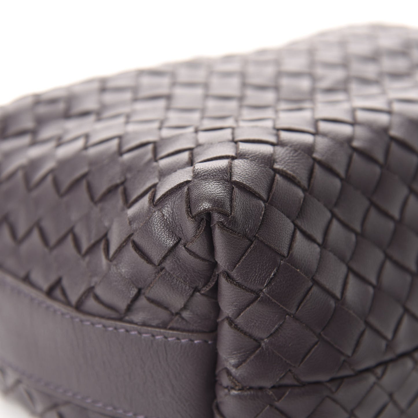 Nappa Intrecciato Large Cosmetic Case Ebano