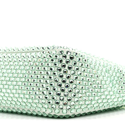 Prada Satin Crystal Mini Re-Edition 2000 Bag Acqua 10 of 11