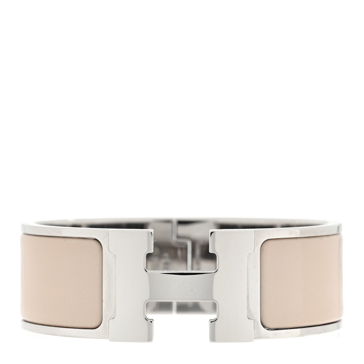 Hermes Enamel Wide Clic Clac H Bracelet PM Marron Glace 1 of 5