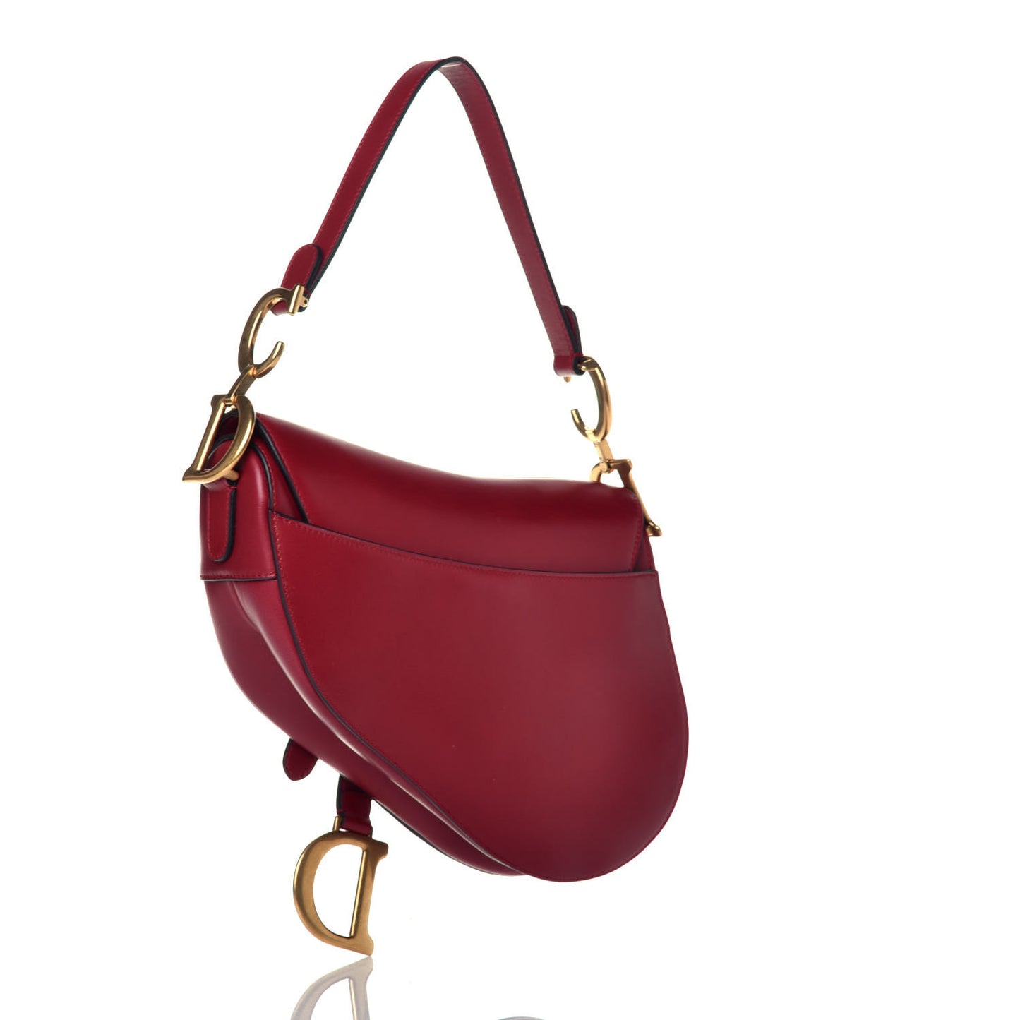 Calfskin Saddle Bag Scarlet