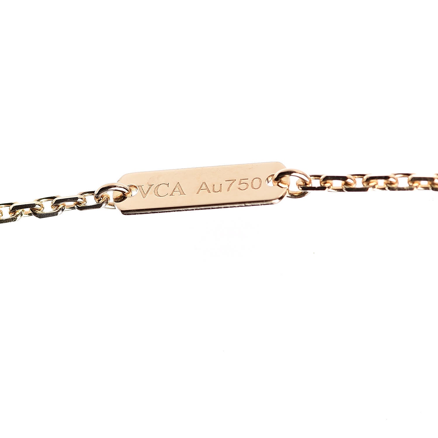 Van Cleef & Arpels 18K Yellow Gold Vintage Alhambra Pendant Necklace 4 of 7