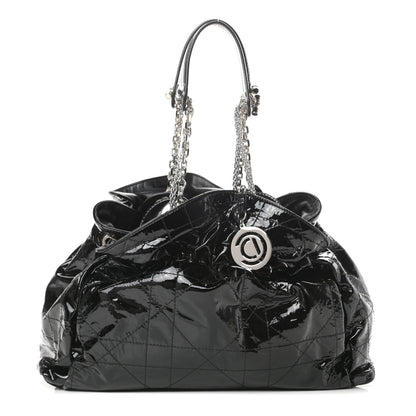 Christian Dior Patent Cannage Medium Le Trente Tote Black 1 of 10