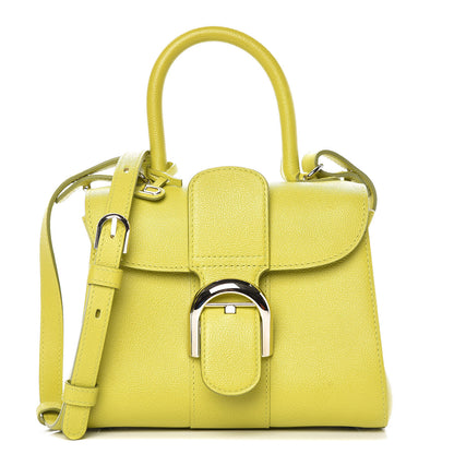 Delvaux Grained Calfskin Mini Brillant Satchel Absinthe Lime 1 of 8