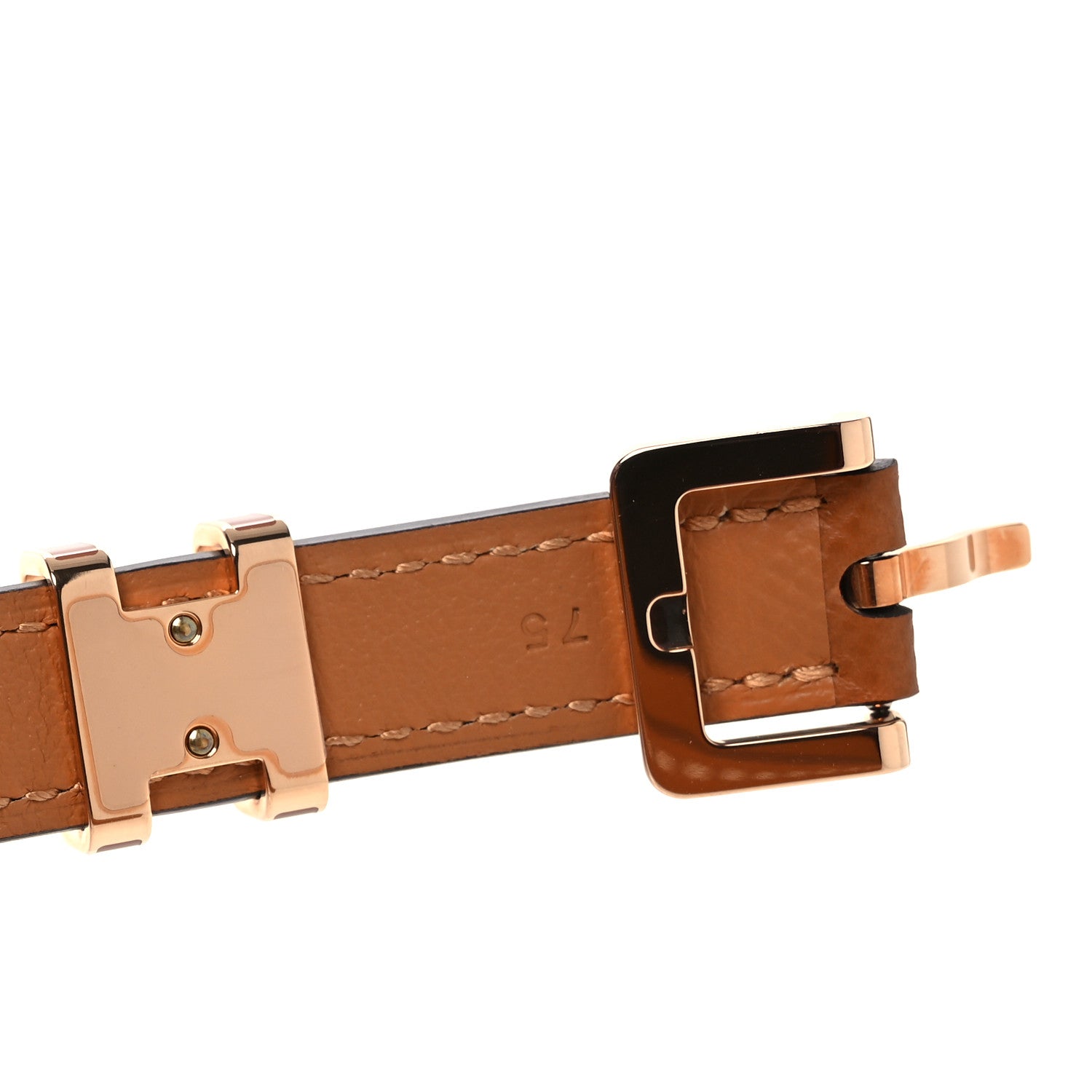 Hermes Epsom 15mm Pop H Belt 75 30 Gold 8 of 9