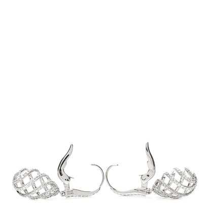 Tiffany 18K White Gold Diamond Paloma Picasso Venezia Luce Drop Earrings 3 of 6