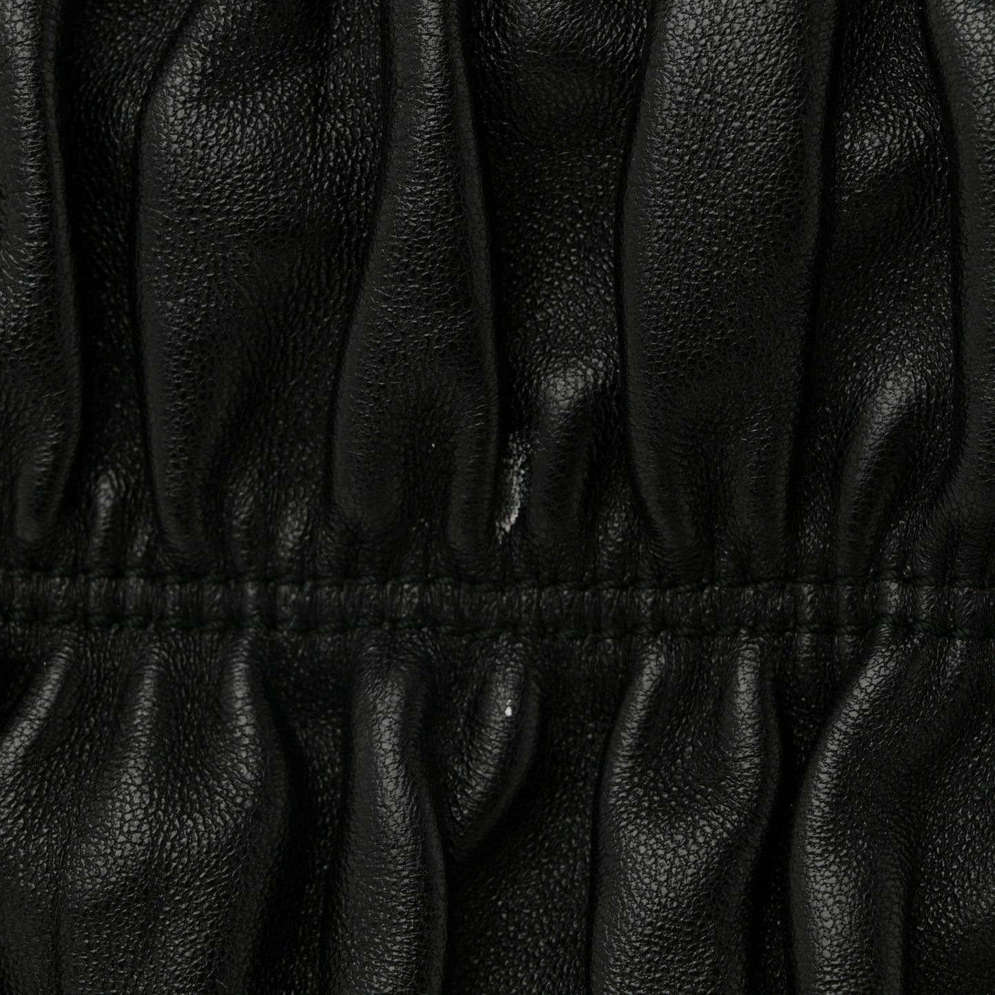 Nappa Gaufre Double Zip Tote Black