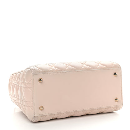 Christian Dior Lambskin Cannage Medium Lady Dior Light Pink 4 of 10