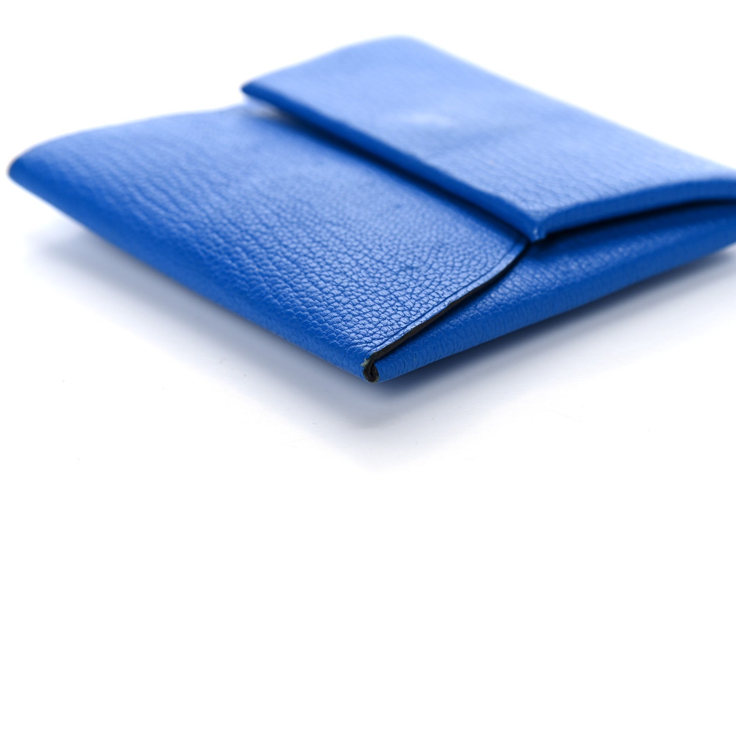 Hermes Chevre Mysore Bastia Coin Purse Bleu Electrique 8 of 12