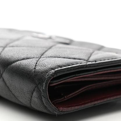 Chanel Lambskin Quilted Large Flap Wallet Black 13 of 13