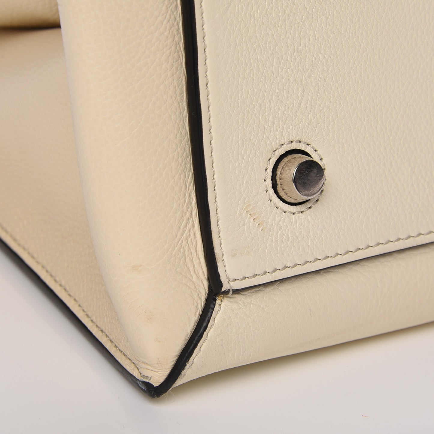 Grained Calfskin Large Edge Shoulder Bag