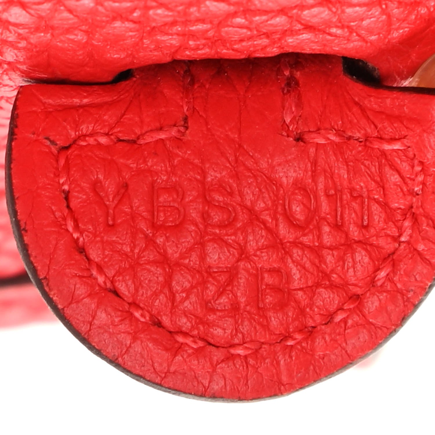 Hermes Taurillon Clemence Evelyne TPM Rouge De Coeur 7 of 9