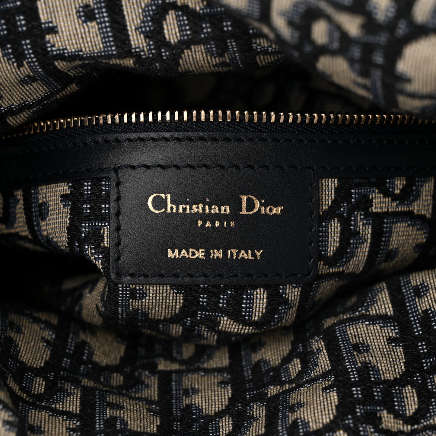 Wicker Oblique Medium Lady Dior Bag Blue