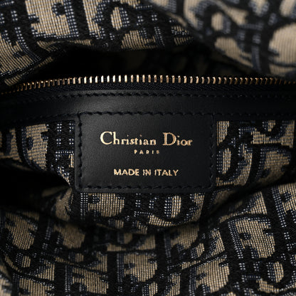 Christian Dior Wicker Oblique Medium Lady Dior Bag Blue 6 of 9