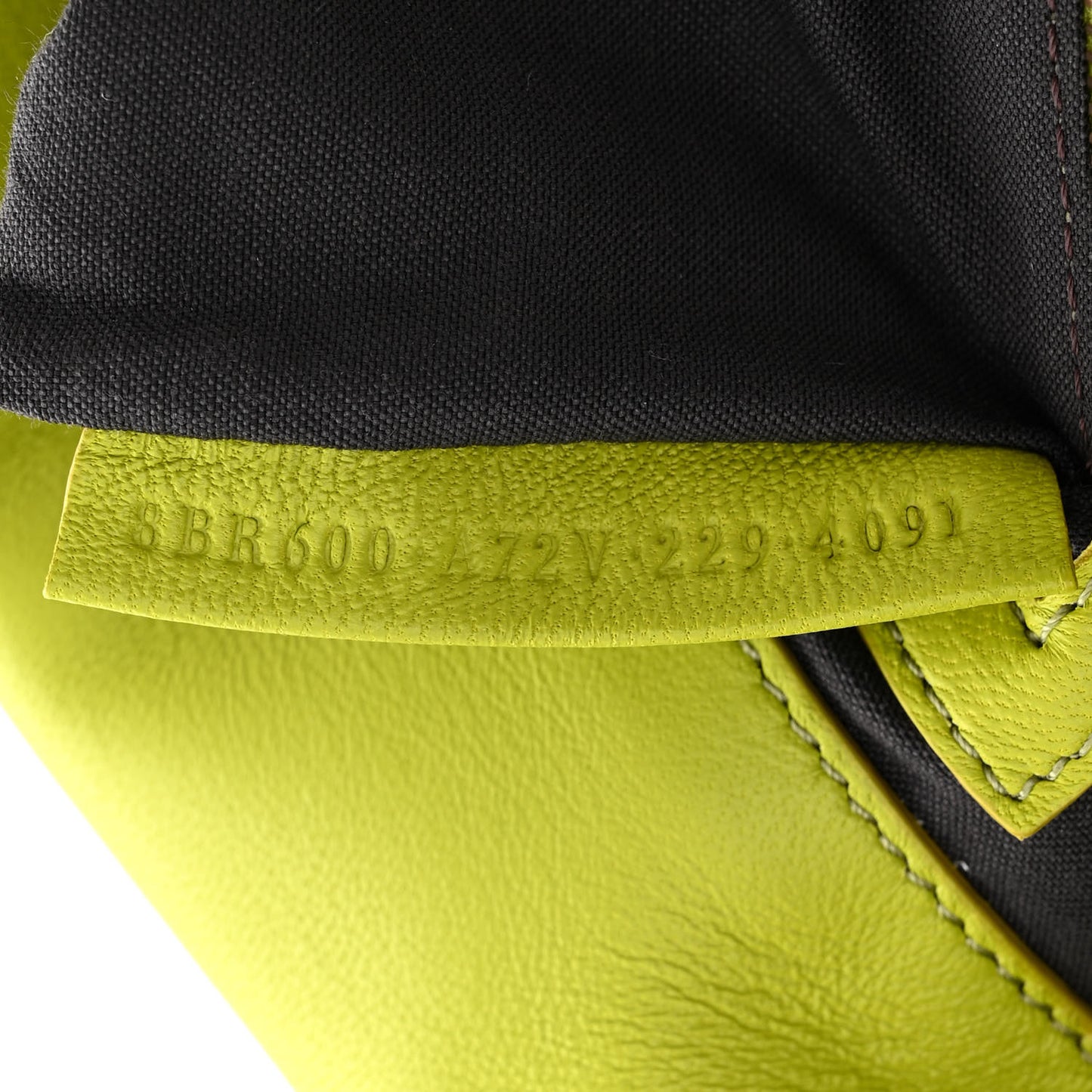 Nappa FF 1974 Embossed Baguette Wasabi