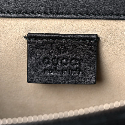 Gucci Calfskin Floral Embroidered Studded Small Dionysus Shoulder Bag Black 6 of 15