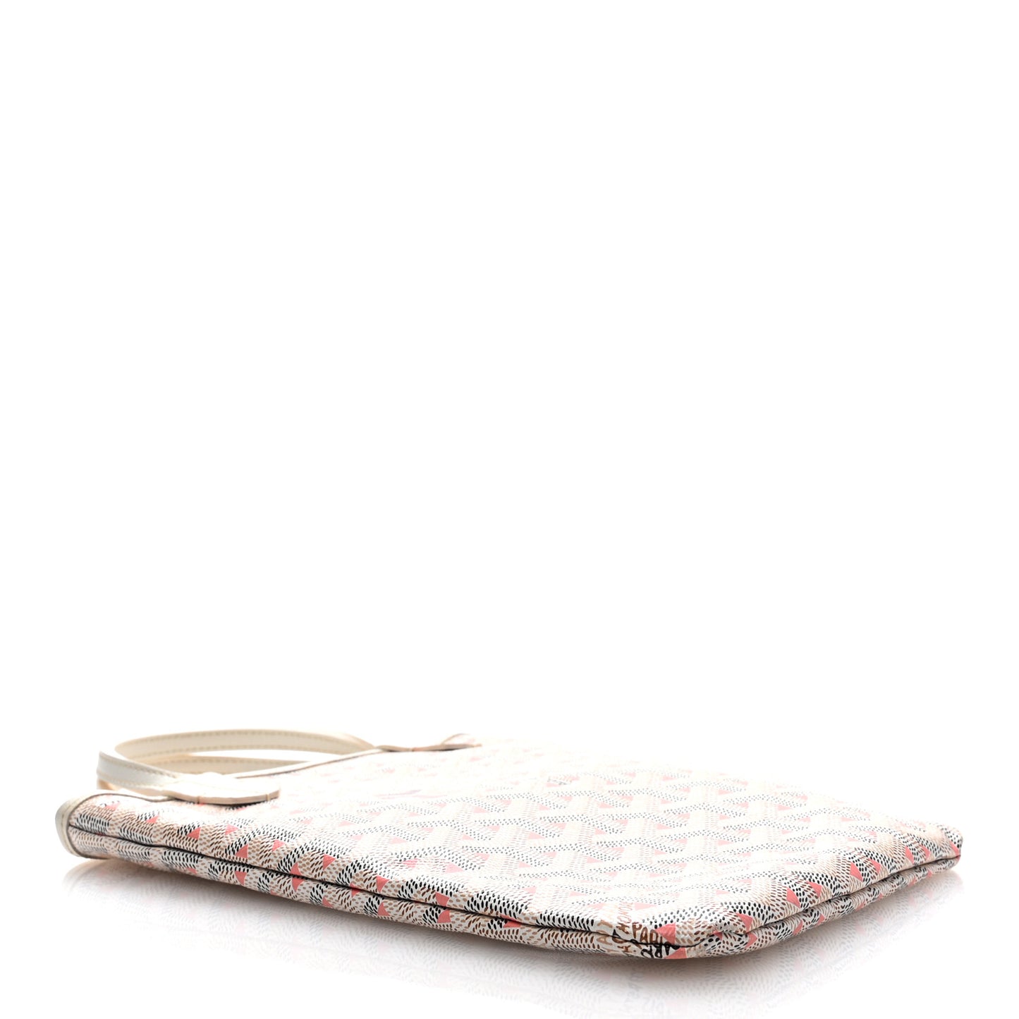 Goyardine Poitiers Claire Voie Tote White Pink