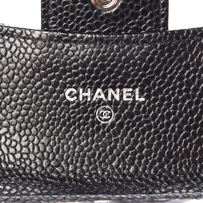 Chanel Caviar Quilted Flap Card Holder Black 6 of 9