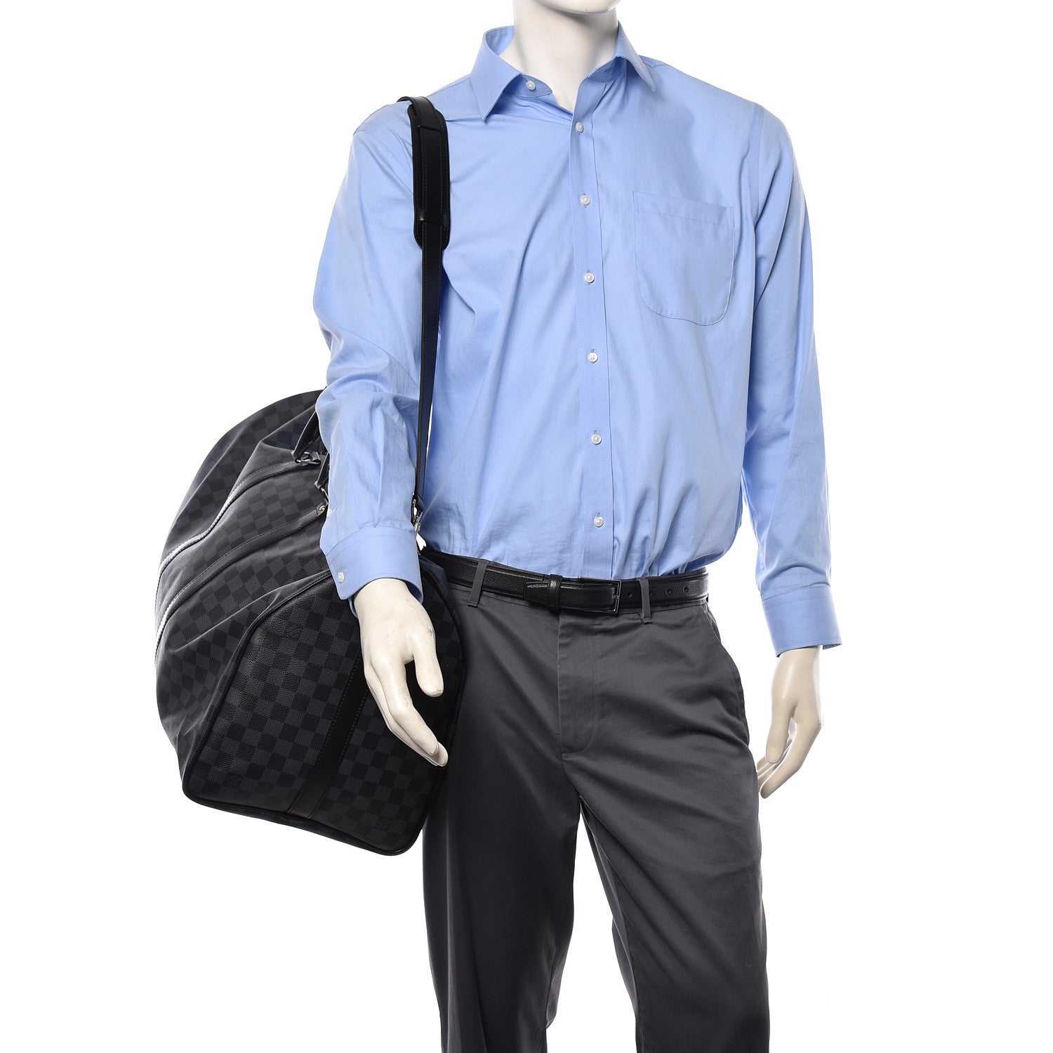 Louis Vuitton Damier Graphite Keepall Bandouliere 55 2 of 15