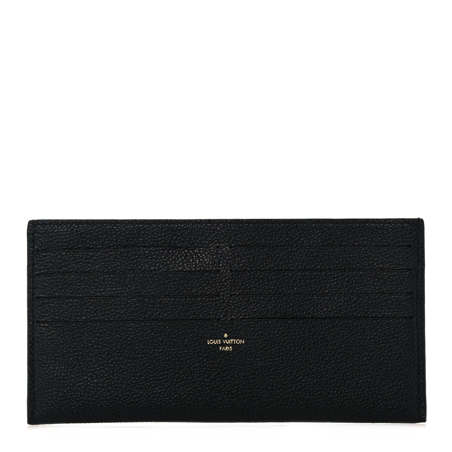Louis Vuitton Calfskin Felicie Chain Wallet Card Holder Insert Black 1 of 6