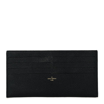 Louis Vuitton Calfskin Felicie Chain Wallet Card Holder Insert Black 1 of 6