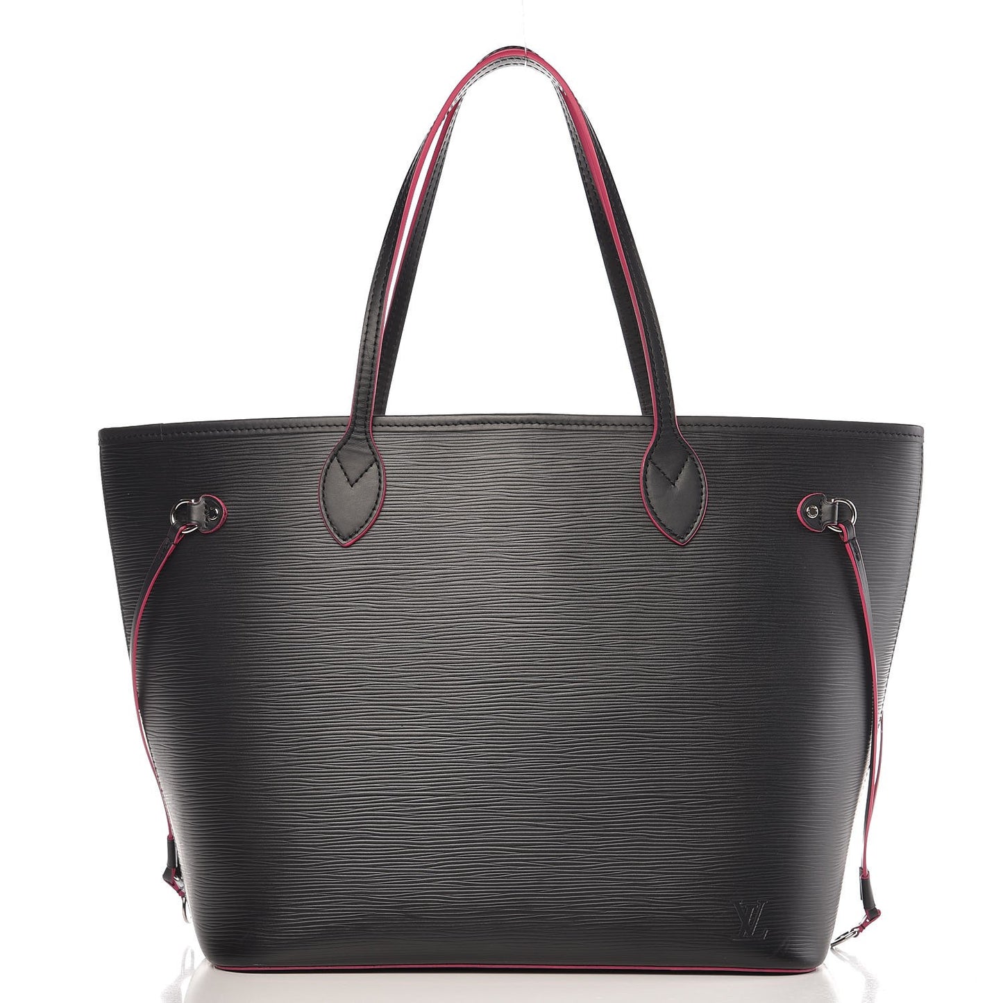 Epi Neverfull MM Black Hot Pink