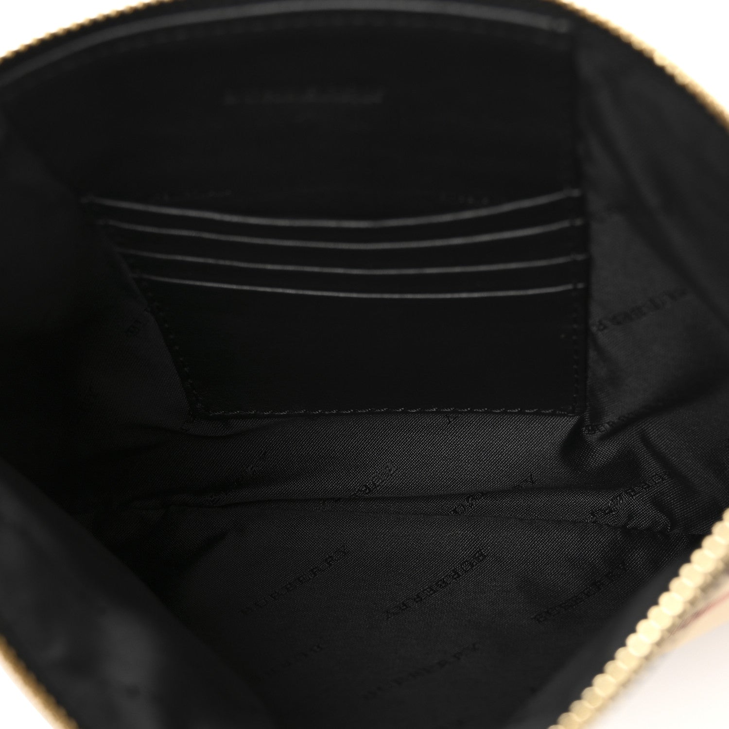 Burberry Horseferry Check Peyton Crossbody Clutch Bag Black 5 of 12