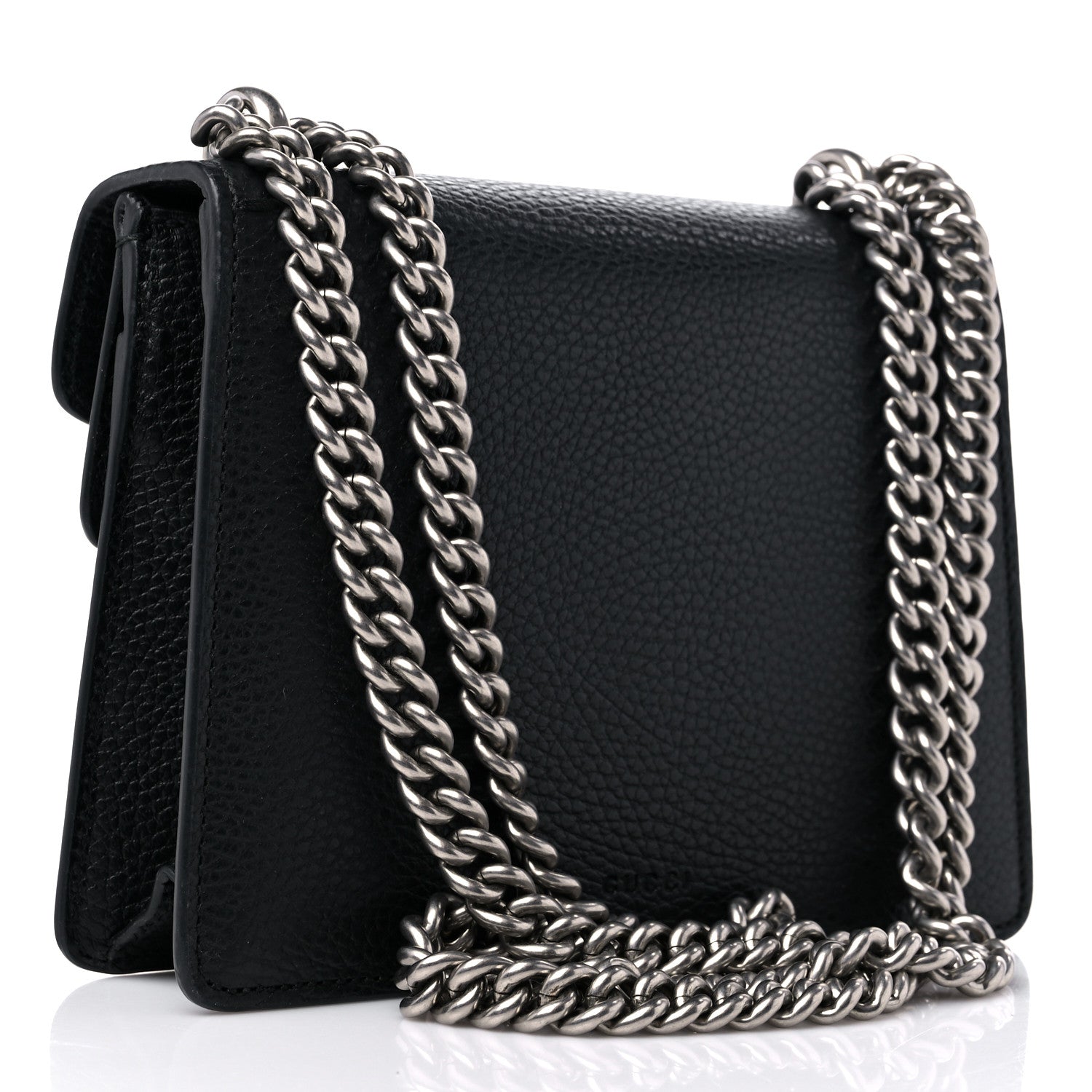 Gucci Calfskin Mini Dionysus Shoulder Bag Black 3 of 13