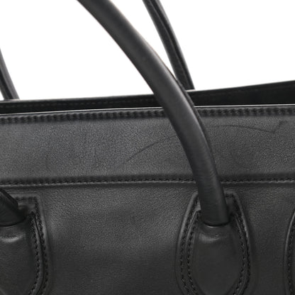 Celine Smooth Calfskin Medium Phantom Luggage Black 15 of 17