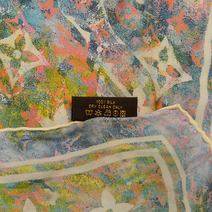 Louis Vuitton Silk Monogram Richard Prince Watercolor Scarf 4 of 5