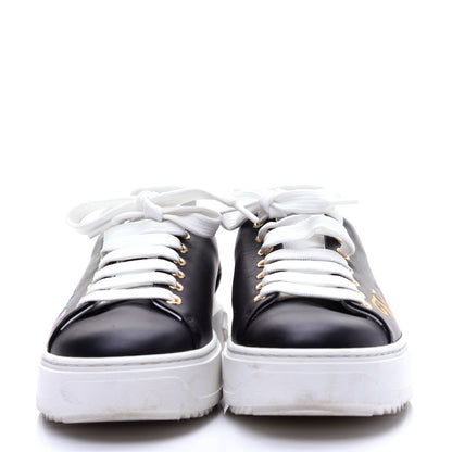 Louis Vuitton Calfskin Time Out New Wave Sneakers 36 Black 2 of 13