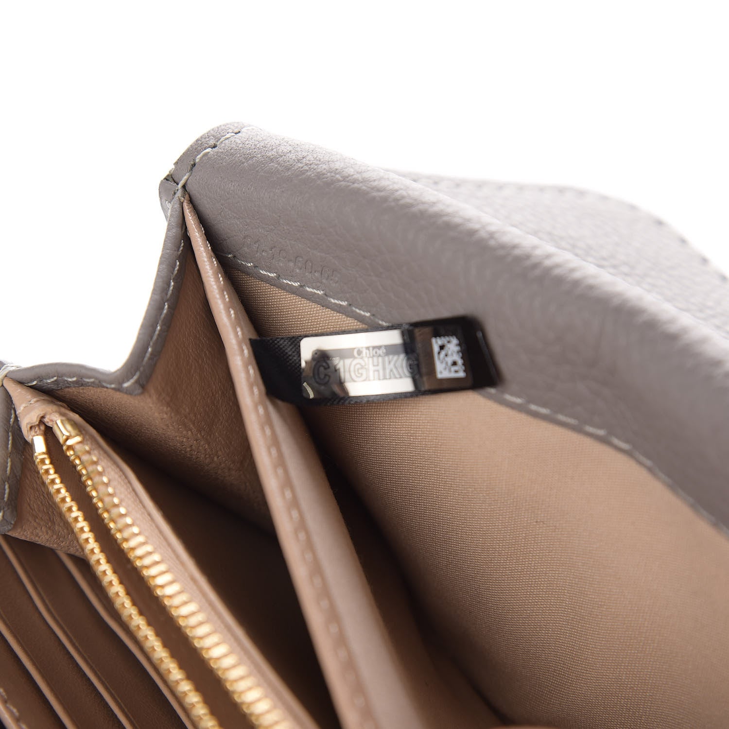 Chloe Calfskin Marcie Continental Flap Wallet Cashmere Grey 9 of 10